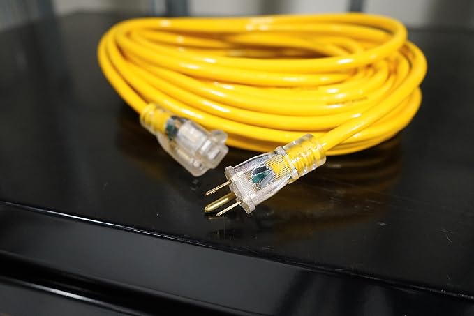Yellow Jacket Heavy Duty Extension Cord, 12 Gauge, 3 Conductor, Lighted End - Image 6