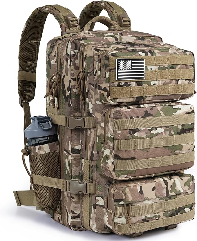 Military Tactical Backpack 50L Large Day Backpack by KOOKOOMIA
