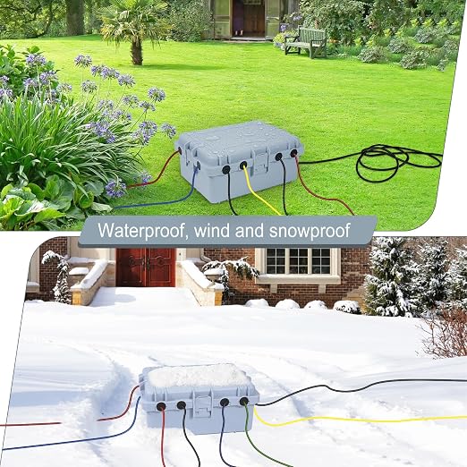 Large Outdoor Electrical Box Waterproof, IP54 Extension Cord Cover Weatherproof - Image 4