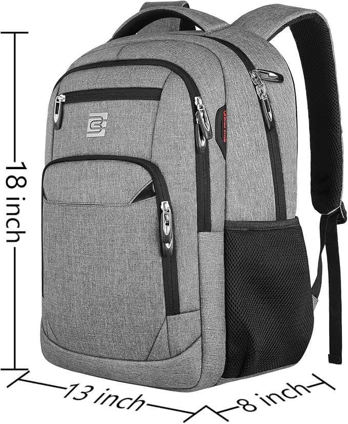 Volher Laptop Backpack, Business Travel Anti Theft Slim Durable Laptops Backpack - Image 3
