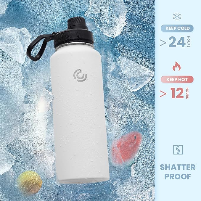 Sports Water Bottle 32oz, Insulated Water Bottle - Image 4