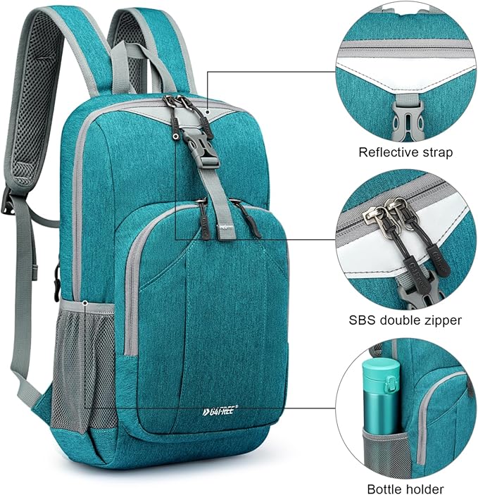 G4Free Mini 10L Hiking Daypack Small Hiking Backpack Cycling Compact Shoulder - Image 5