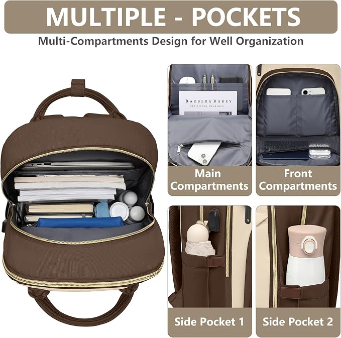Laptop Backpack for Women Work Bag - Image 3