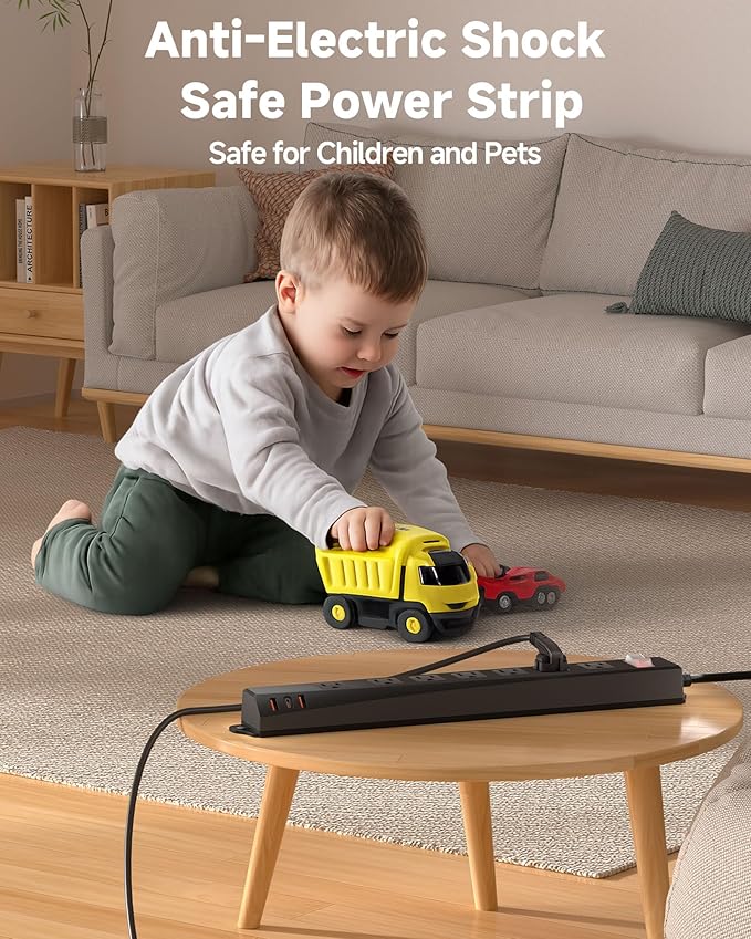 Outdoor Power Strip Weatherproof IPX6, 1625W/13A 10 Ft Extension Cord - Image 6