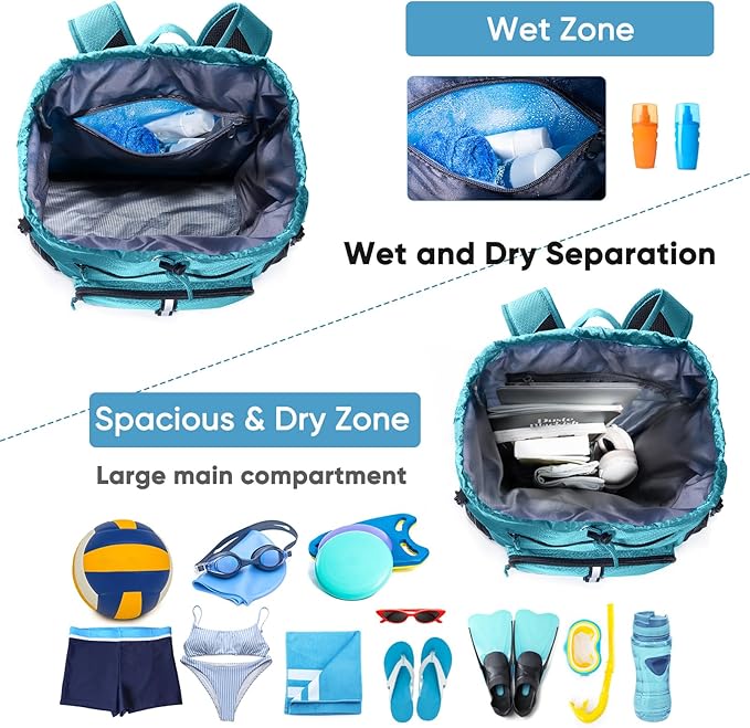 Large Beach Backpack Waterproof Sandproof - Image 2