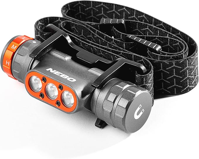 NEBO Transcend 1500 Rechargeable Headlamp | 1, 500 Lumens, 5 Light Modes by NEBO