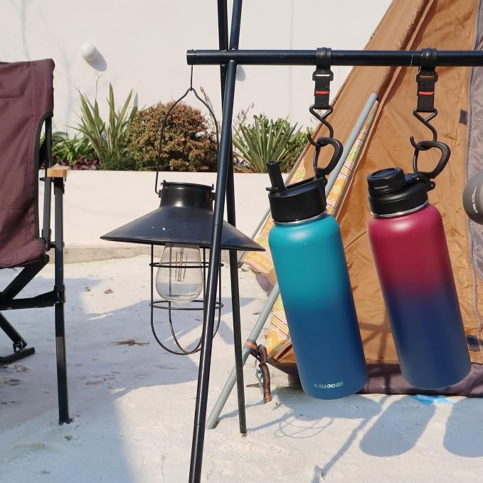 KXIAOCHEN Insulated Water Bottle, Stainless Steel Water Bottle, 2 Lids - Image 7