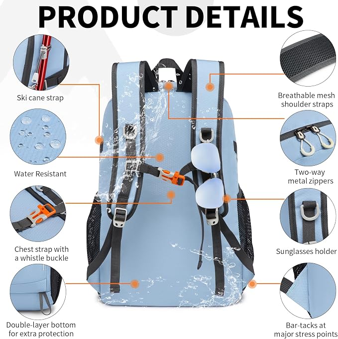 35L Lightweight Packable Backpack – Durable Foldable Daypack - Image 3