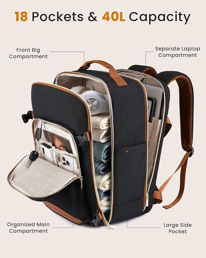 LOVEVOOK 50L Large Travel Backpack - Image 4