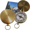 Glow in the Dark Brass Pocket Compass by StanleyLondon