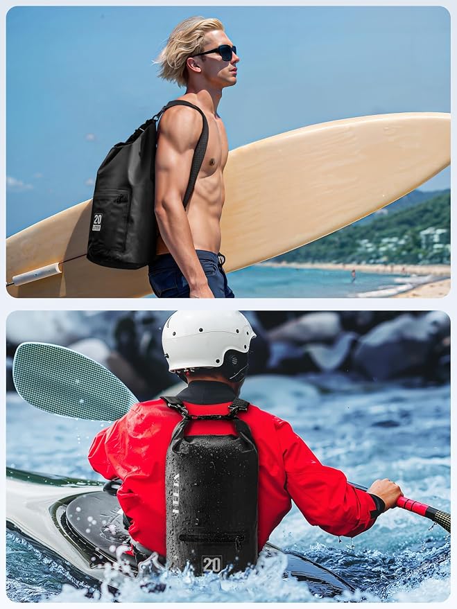 HEETA Waterproof Dry Bag with Front Zippered Pocket - Image 5
