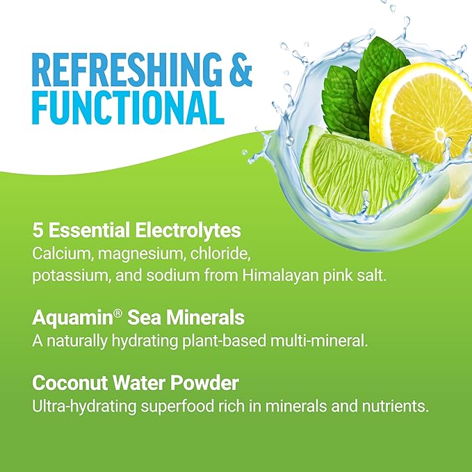 Force Factor Liquid Labs Electrolytes Powder Packets—Lemon Lime—Hydration - Image 3