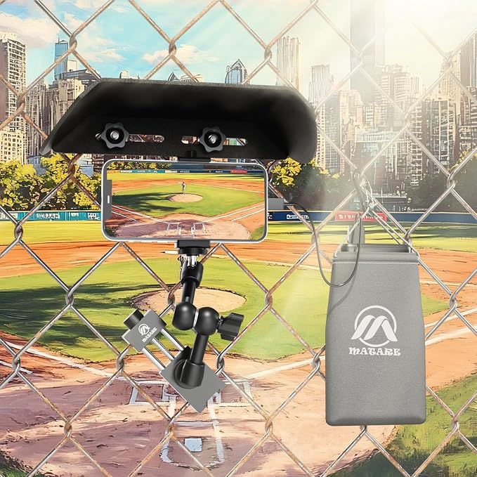 Cell Phone Fence Mount with Shade - Image 7