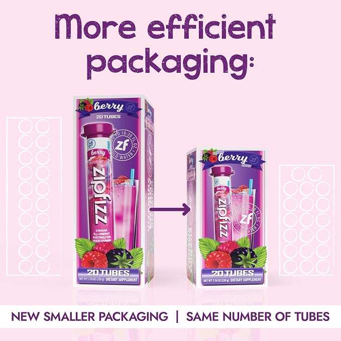 Zipfizz Daily Energy Drink Powder, 20 Pack | 3-in-1 Sustained Energy, Rapid - Image 3