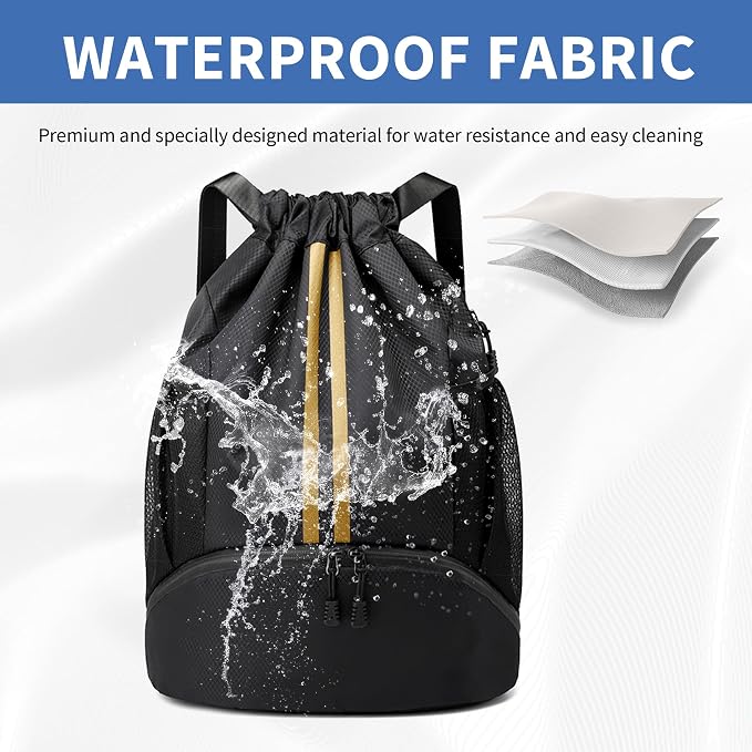 JELUTAR Drawstring Backpack Gym Bag - Image 4