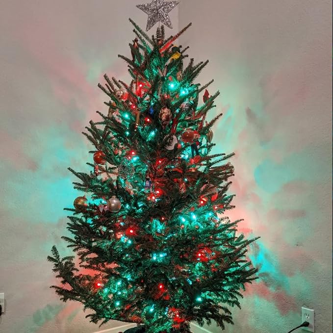 Dazzle Bright Red and Green Christmas String Lights, 300 LED 100 FT Connectable - Image 5