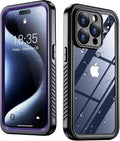 SPIDERCASE for iPhone 15 Pro Case Waterproof, Built-in Lens & Screen Protector by SPIDERCASE