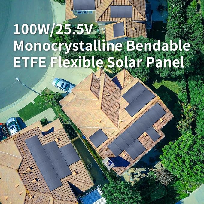 ALLPOWERS SF100 100W Flexible Solar Panel Ultra Thin 3mm Bendable - Image 9