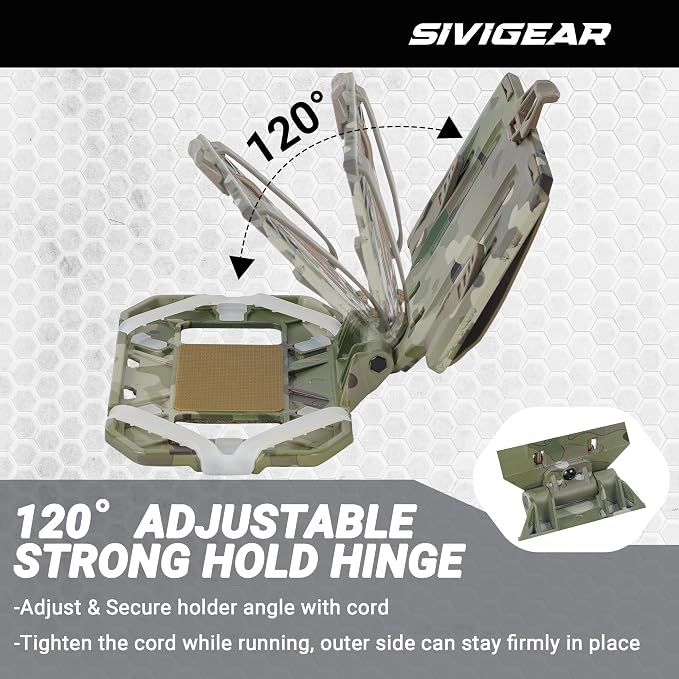 Tactical Molle Phone Holder for Plate Carrier Vest, Quick Release & Adjustable - Image 2