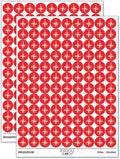 Compass Rose Nautical Star Navigation Map 200+ Round Stickers by Sniggle+Sloth