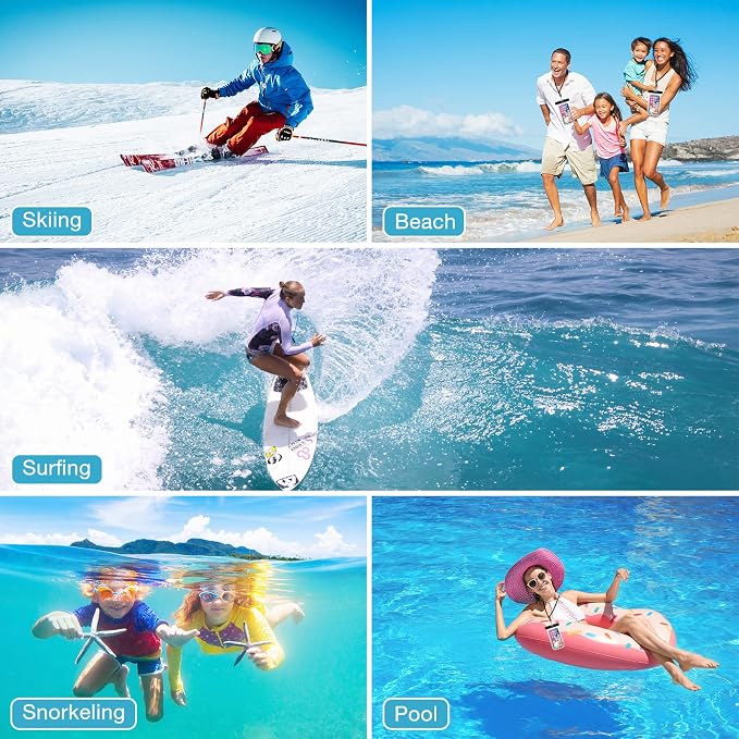 ProCase 6 Pack Waterproof Phone Pouch Dry Bag Underwater Case - Image 7