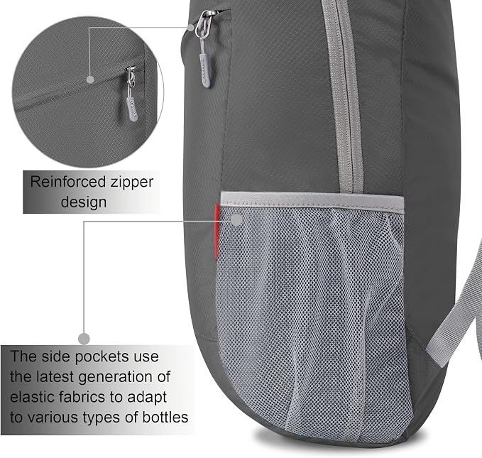 ZOMAKE Lightweight Packable Backpack, Foldable Backpacks Small Daypack - Image 4