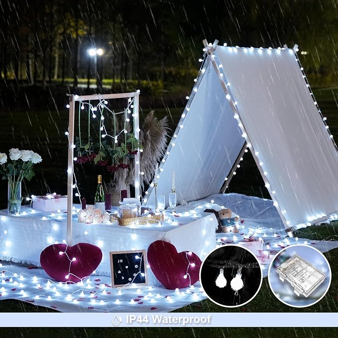 JMEXSUSS Globe String Lights Battery Operated - Image 3