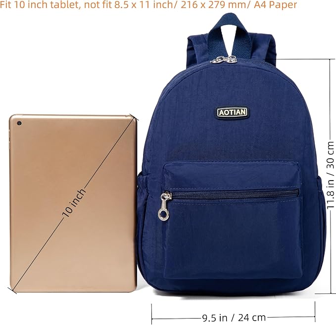 AOTIAN Mini Lightweight 11.8 Inch Backpack Durable Travel Hiking Women and - Image 3