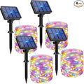 btfarm 4 Pack Solar String Lights Outdoor, Toltal 320LED 132FT Solar Fairy by btfarmdecorativelighting