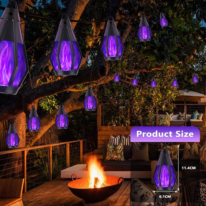 Solar String Lights for Outside, 33Ft Solar Patio Lights - Image 6
