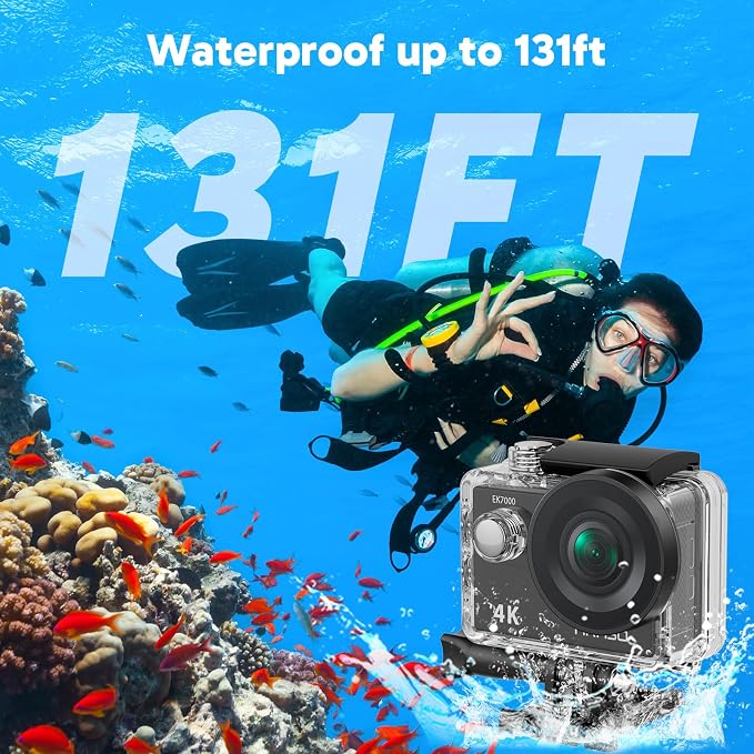 AKASO EK7000 4K30FPS 20MP WiFi Action Camera - Image 4