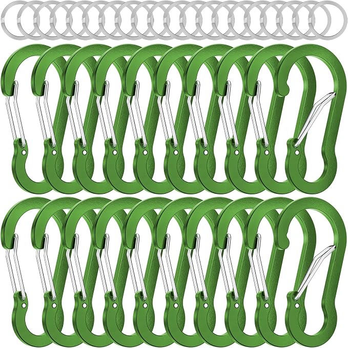 sprookber 2" Small Carabiner Clip, D Ring Caribeener, Spring Snap Hook by Sprookber