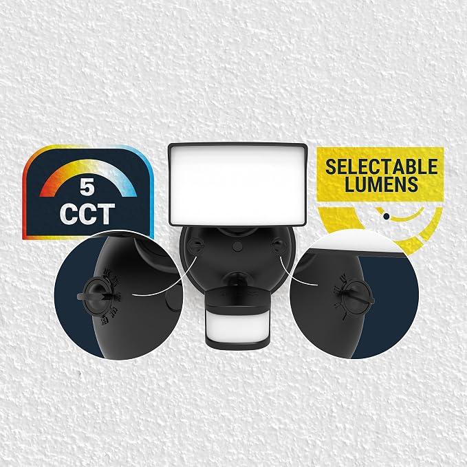 HALO Next Gen AC Plug & Cord LED Security Floodlight, Twin Head w/Motion Sensing - Image 4