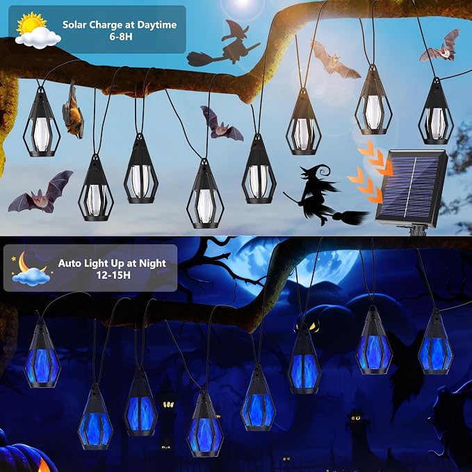 Solar String Lights for Outside, 21Ft Solar Patio Lights - Image 3