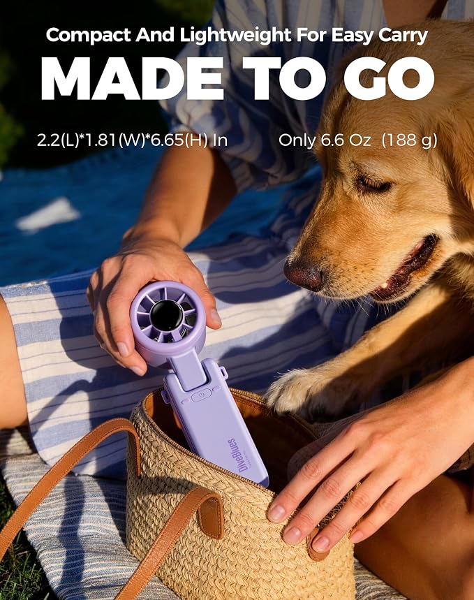 Diveblues Portable Handheld Turbo Fan, 5 Gear Wind, Battery Operated, 3 IN 1 - Image 5