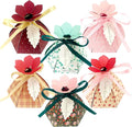 48Pcs Party Favor Candy Box, Petal Shaped Gift Candy Box by CHolic