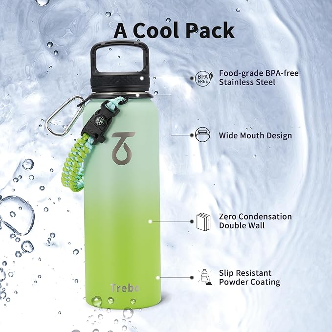 Trebo 40oz Water Bottle Insulated - Image 6