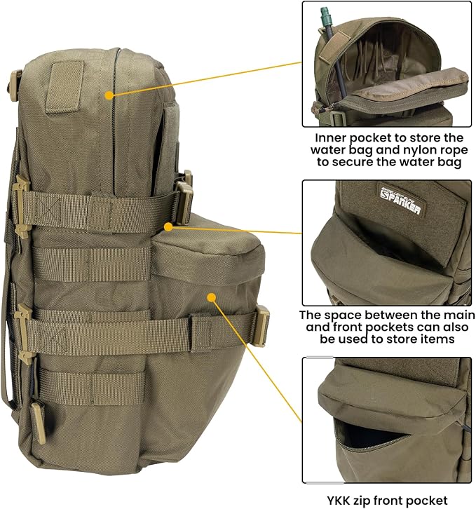 EXCELLENT ELITE SPANKER Tactical MOLLE Hydration Backpack Water Bladder Carrier - Image 4