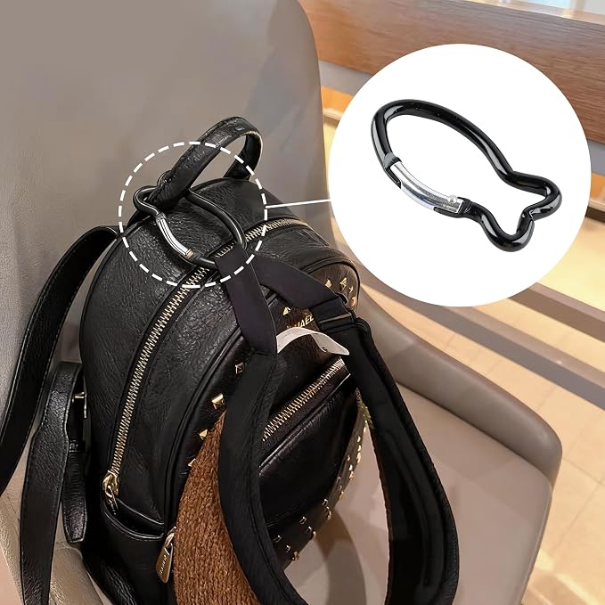 7Pcs Cute Fish Shape Carabiner Clips, 2.4inch Colorful Mini Aluminum Alloy - Image 5
