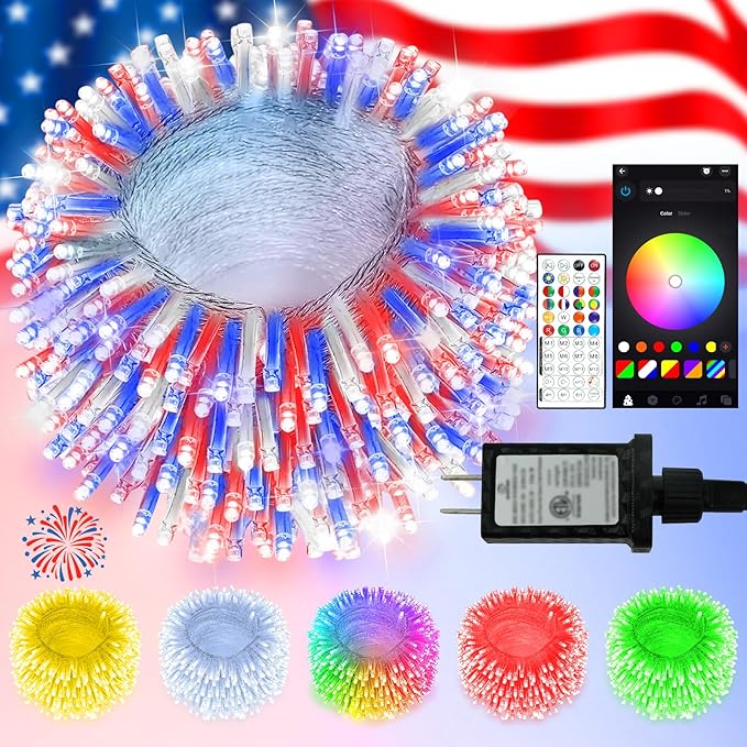 2025 New 88FT 240LED Smart Color Changing Easter String Lights Outdoor App by KAQ