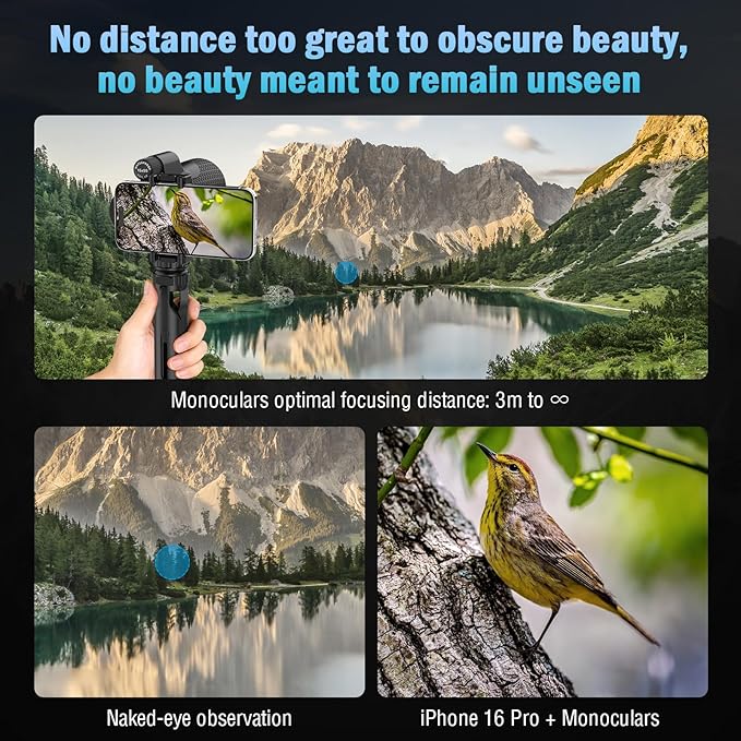 15×55 Monocular Telescope, HD High Powered - Image 4
