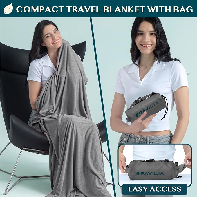 PAVILIA Travel Blanket Airplane Compact - Image 2
