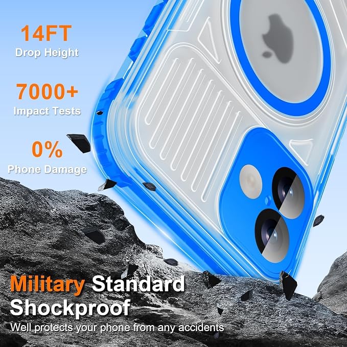 WIFORT for iPhone 16 Plus Waterproof Case, Fit for Magsafe Full Body Magnetic - Image 9