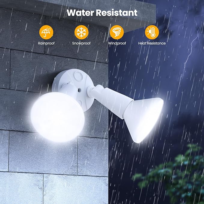 Onforu 2-Pack Adjustable Twin PAR Holder, Outdoor Flood Light Fixture Max 300W - Image 6