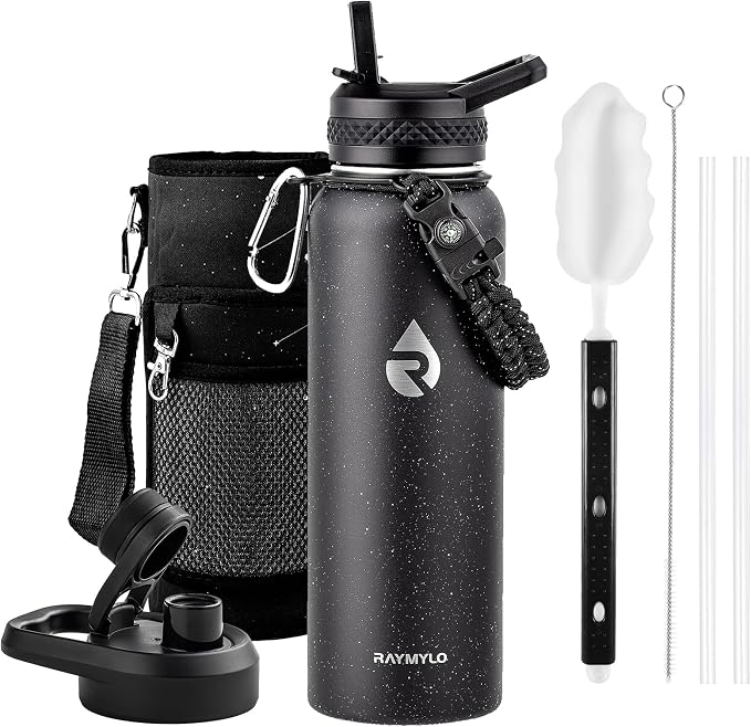 RAYMYLO Insulated Water Bottle 40 oz, Triple Wall Vacuum Stainless Steel by RAYMYLO