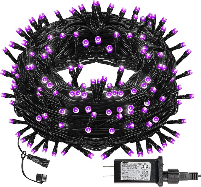 DAZZLE BRIGHT Halloween 300 LED String Lights, 100FT Connectable String Lights by DazzleBright