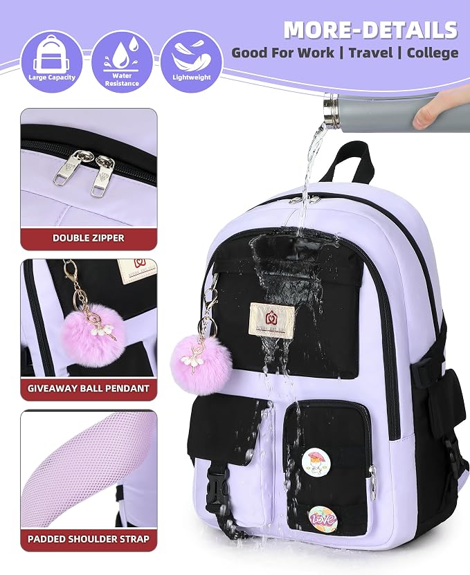 Hidds Laptop Backpacks 15.6 Inch School Bag Elementary Middle High College - Image 6