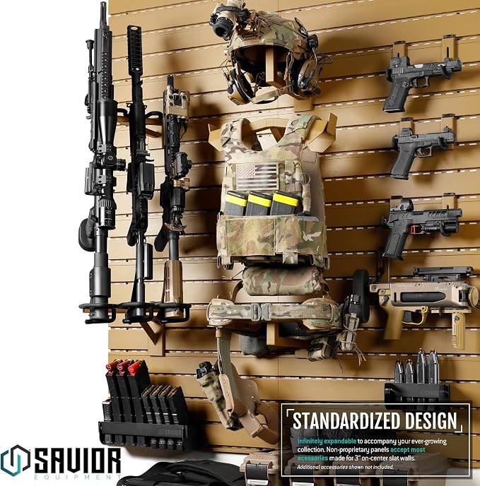 Savior Equipment Wall Rack System Tactical Helmet Attachment Gear Wall Mount - Image 5