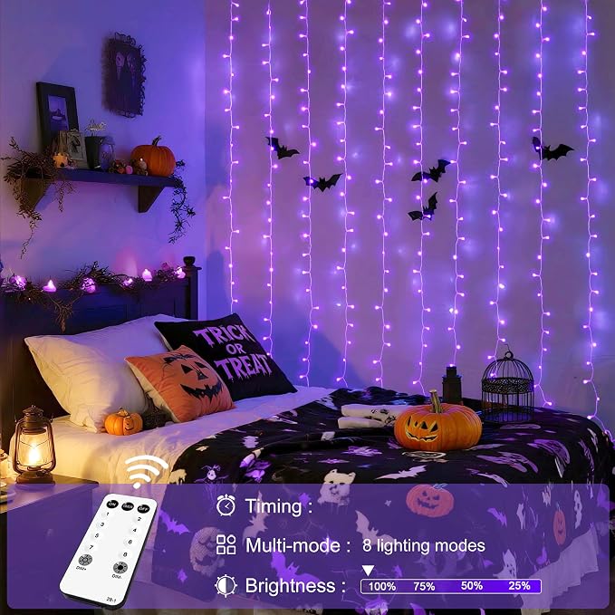 JMEXSUSS 300LED Purple Christmas Lights - Image 5