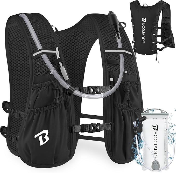 BECOJADDE Running Vest Hydration Backpack by BECOJADDE